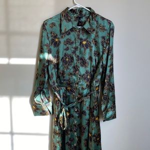 Emerald metallic dress